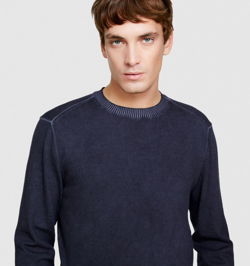 Ombre sweater - men's crew neck sweaters - Black | Sisley image number 5